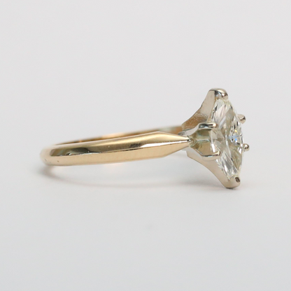 Inel Logodnă cu Diamante din Aur Galben 14k