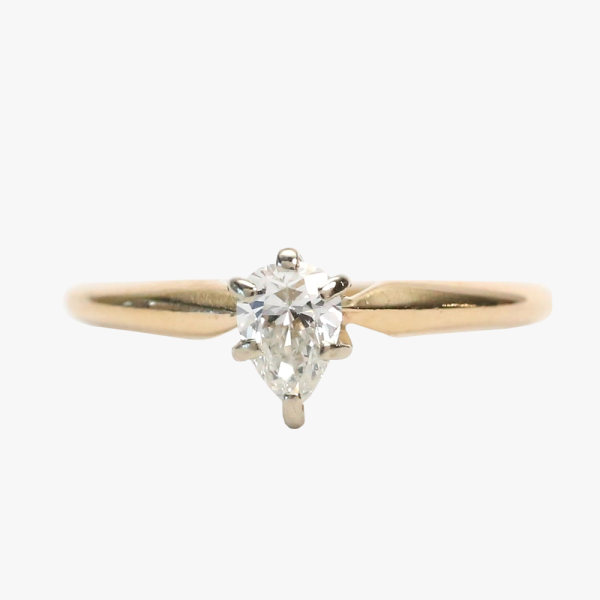 Inel cu Diamante din Aur Galben 14k