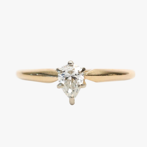 Inel cu Diamante din Aur Galben 14k