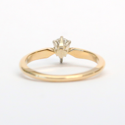 Inel cu Diamante din Aur Galben 14k