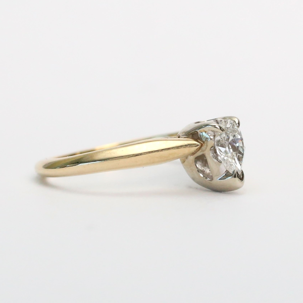 Inel Logodnă cu Diamante din Aur Galben 14k
