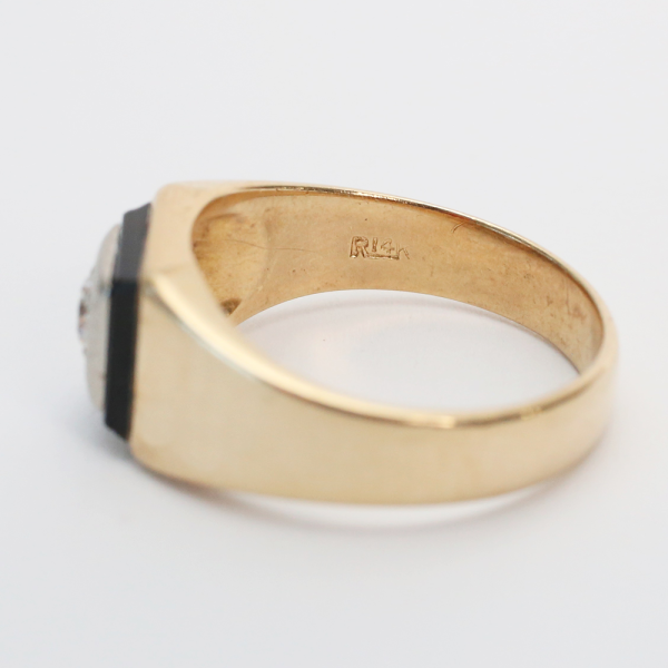 Inel cu Diamante din Aur Galben 14k