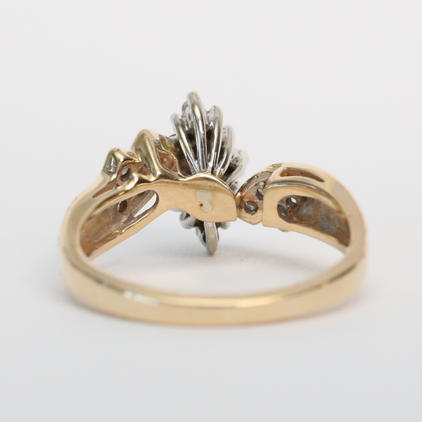 Inel cu Diamante din Aur Galben 14k