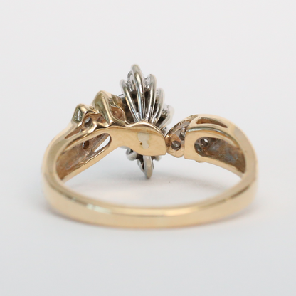 Inel cu Diamante din Aur Galben 14k