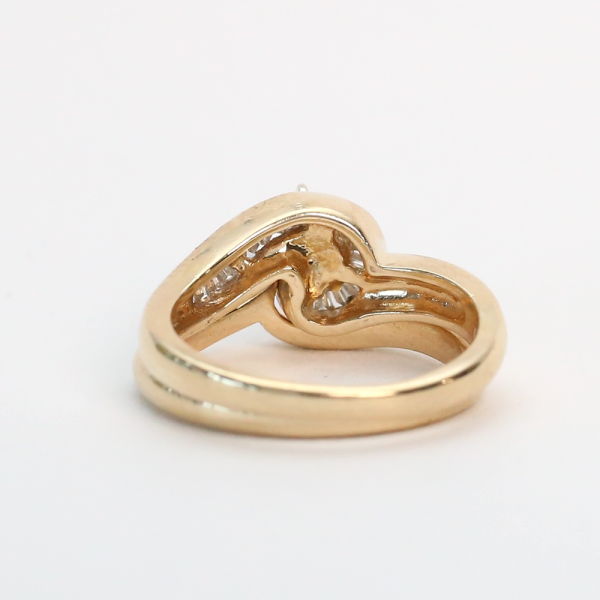 Set cu Diamante din Aur Galben 14k