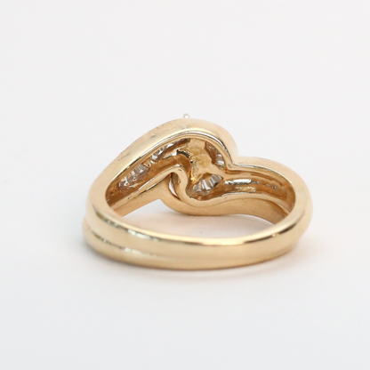 Set cu Diamante din Aur Galben 14k