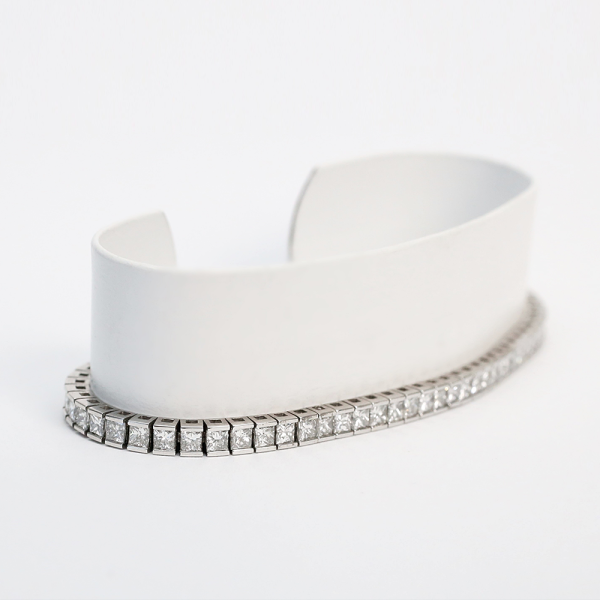 Inel cu Diamante din Aur Galben Și Alb 14K