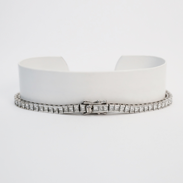 Inel cu Diamante din Aur Galben Și Alb 14K