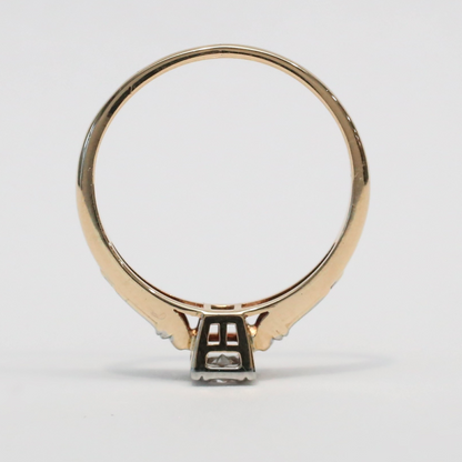 Inel cu Diamante din Aur Galben & Alb 18k