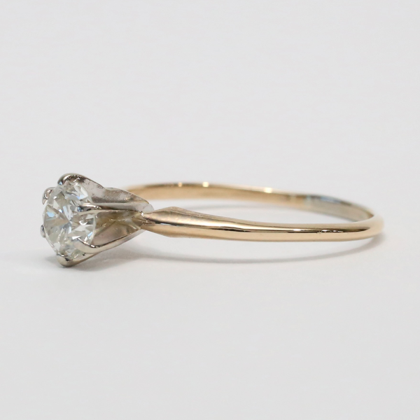 Inel Logodnă cu Diamante din Aur Galben 14k
