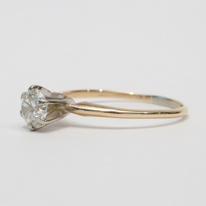 Inel Logodnă cu Diamante din Aur Galben 14k