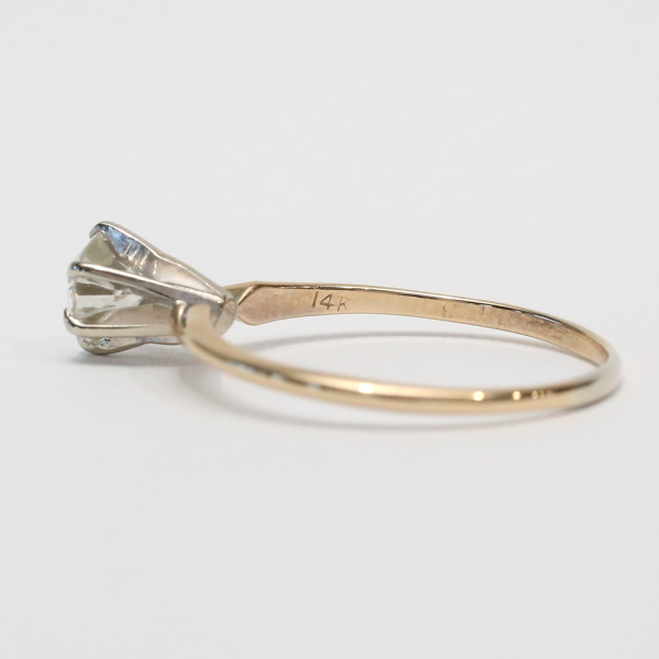 Inel Logodnă cu Diamante din Aur Galben 14k