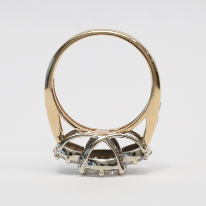 Inel cu Diamante din Aur Galben 14k