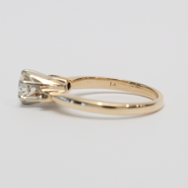 Inel Logodnă cu Diamante din Aur Galben 14k