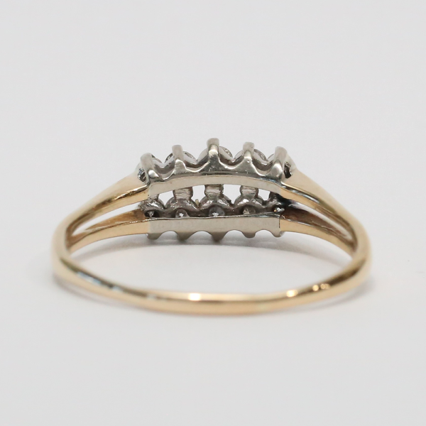 Inel cu Diamante din Aur Galben 14k