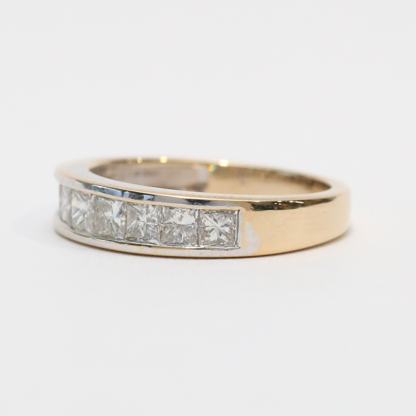 Inel cu Diamante din Aur Galben 14k