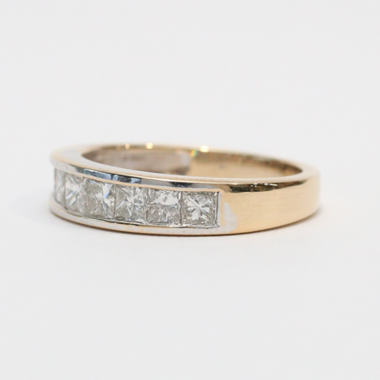 Inel cu Diamante din Aur Galben 14k