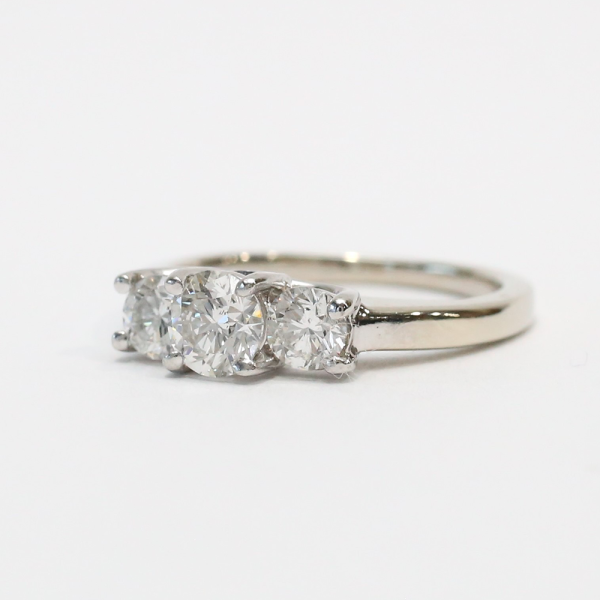 Inel cu Diamante din Aur Alb 14k & Platină