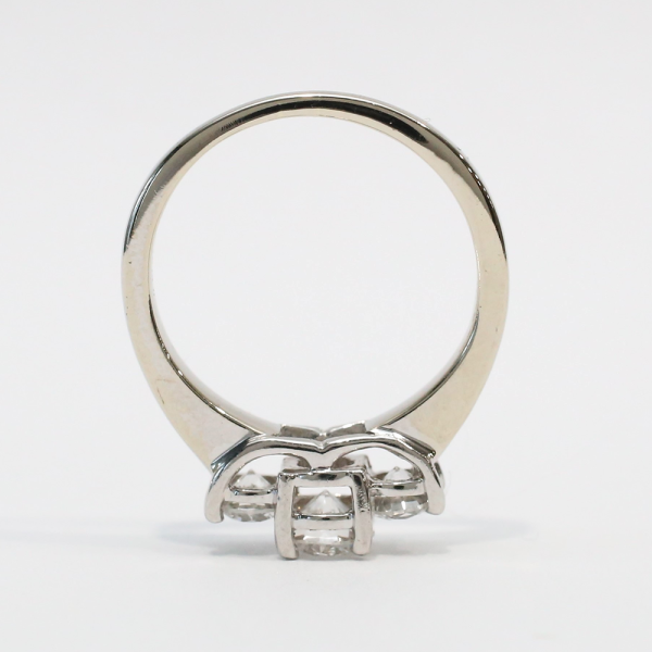 Inel cu Diamante din Aur Alb 14k & Platină