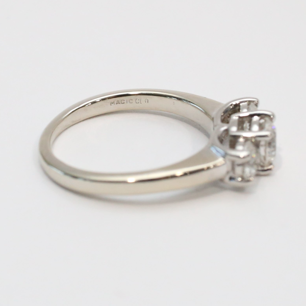 Inel cu Diamante din Aur Alb 14k & Platină