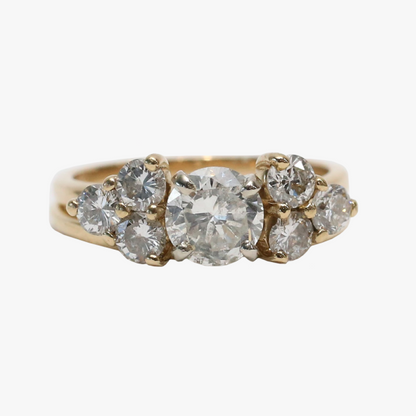 Set cu Diamante din Aur Galben 14k