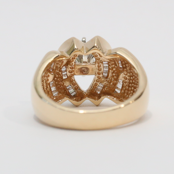 Inel cu Diamante din Aur Galben 14k