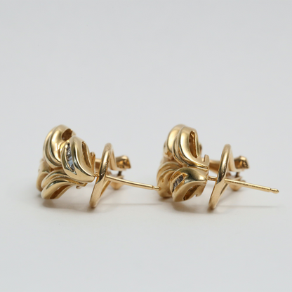 Inel cu Diamante din Aur Galben 14k