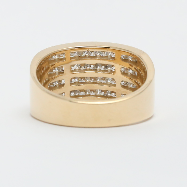 Inel cu Diamante din Aur Galben 14k