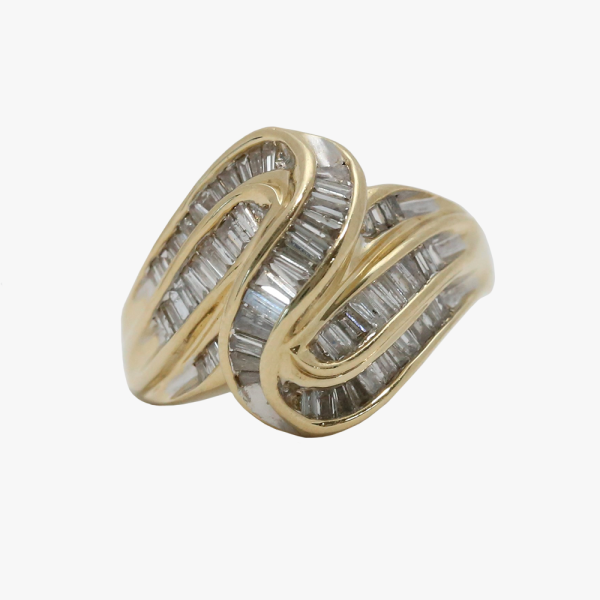 Inel cu Diamante din Aur Galben 14k