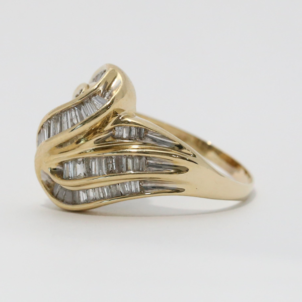 Inel cu Diamante din Aur Galben 14k