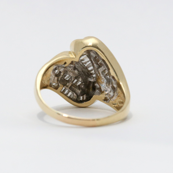 Inel cu Diamante din Aur Galben 14k