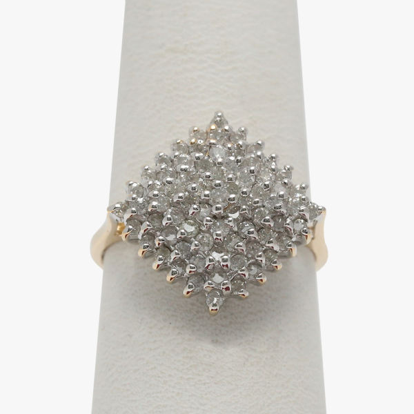 Inel cu Diamante din Aur Galben 14k