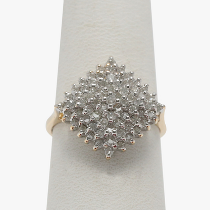 Inel cu Diamante din Aur Galben 14k