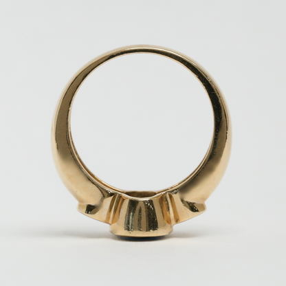 Inel cu Safire & Diamante din Aur Galben 14k