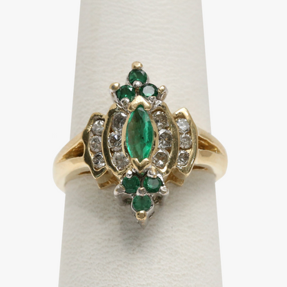 Inel cu Diamante din Aur Galben 14k