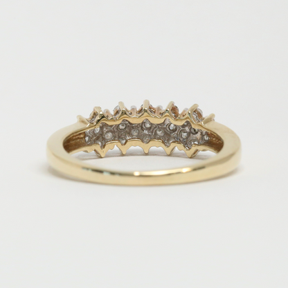 Inel cu Diamante din Aur Galben 10k