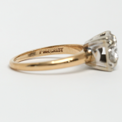 Inel cu Diamante din Aur Galben 14k