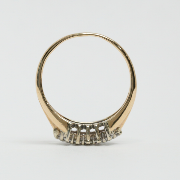 Inel cu Diamante din Aur Galben 14k