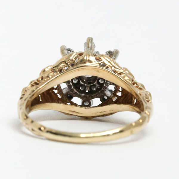 Inel cu Diamante din Aur Galben 14k