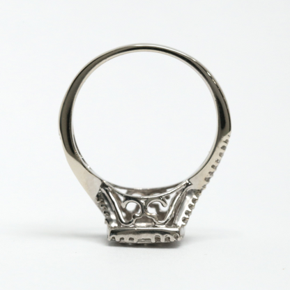 Inel cu Diamante din Aur Alb 10k