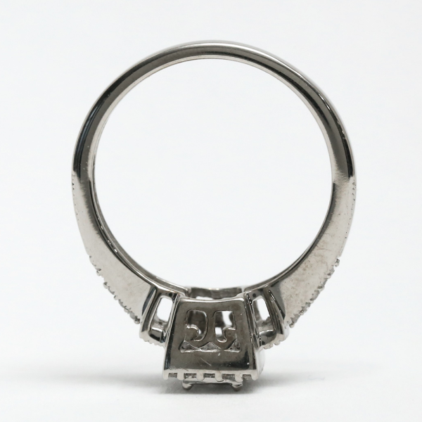 Inel cu Diamante din Aur Alb 10k