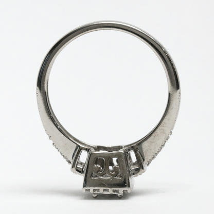 Inel cu Diamante din Aur Alb 10k