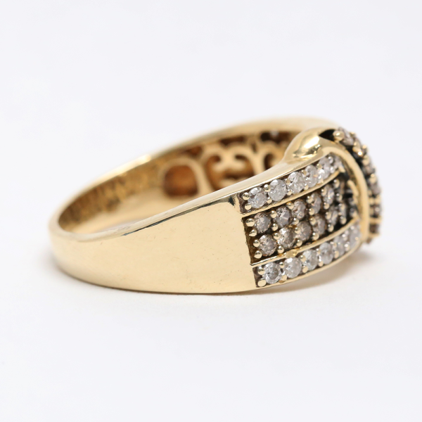 Inel cu Diamante din Aur Galben 14k