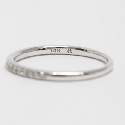 Inel cu Diamante din Aur Alb 14k