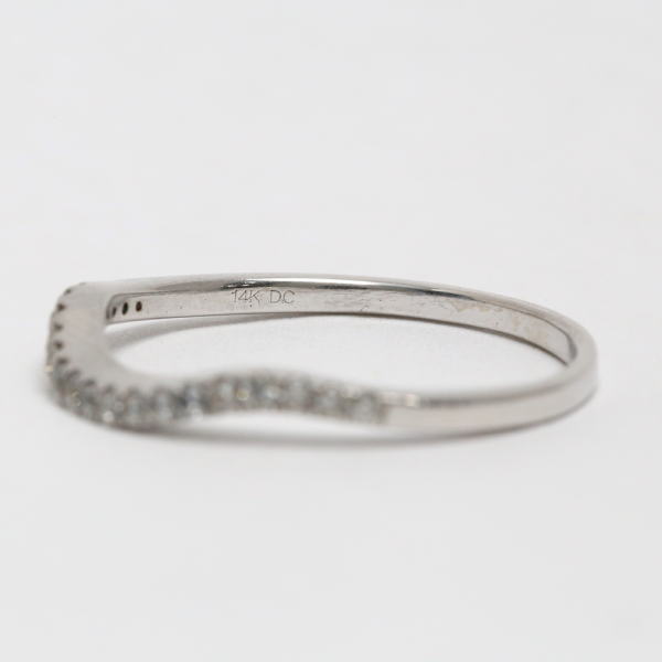 Inel cu Diamante din Aur Alb 14k