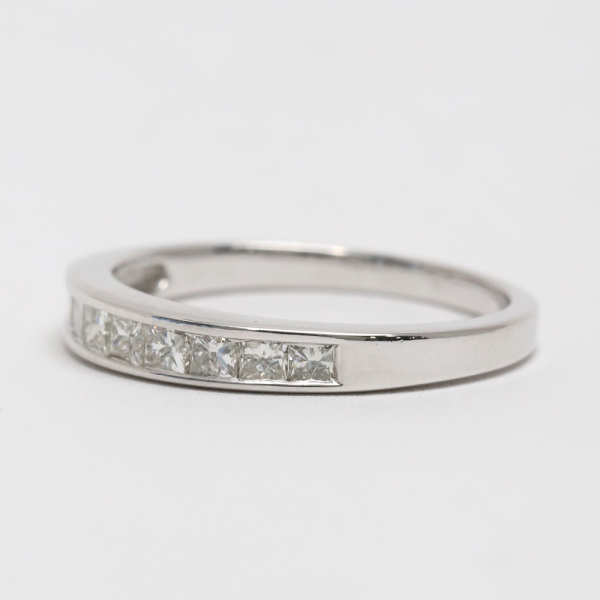 Inel cu Diamante din Aur Alb 14k