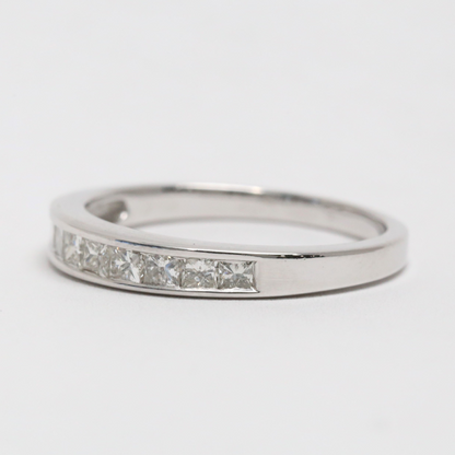 Inel cu Diamante din Aur Alb 14k