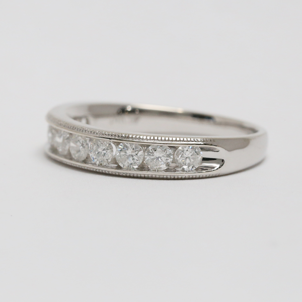 Inel cu Diamante din Aur Alb 14k