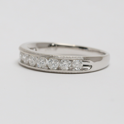 Inel cu Diamante din Aur Alb 14k