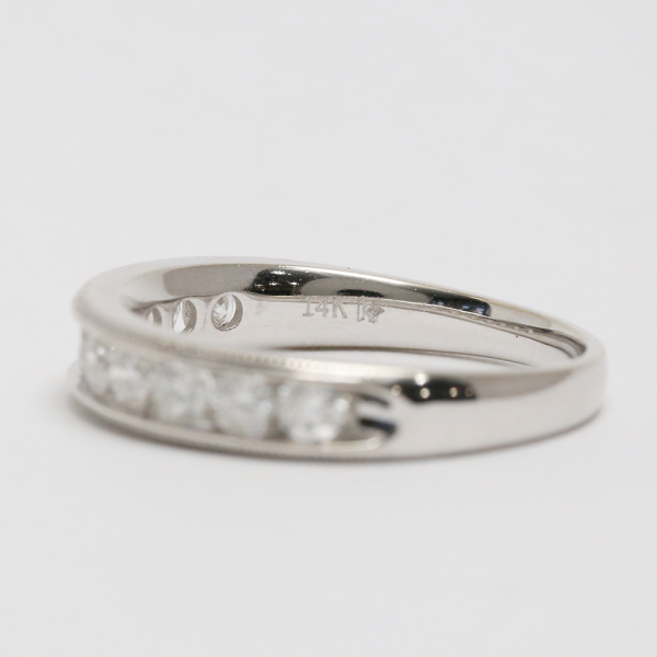 Inel cu Diamante din Aur Alb 14k